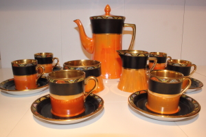 Carlton Ware Sunrise Coffee Set